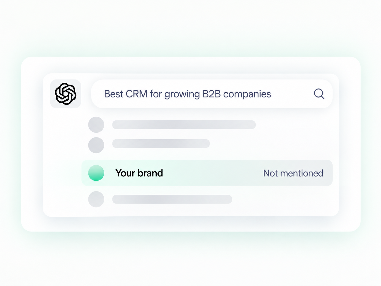 Visible AI search visibility illustration