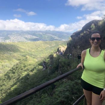 Nicole hiking Diamondhead