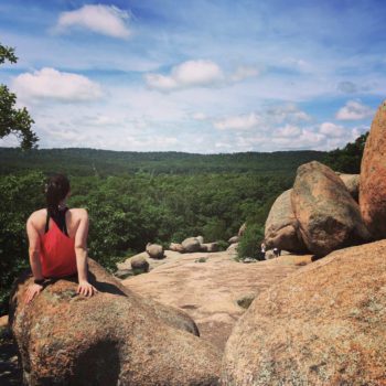 After hiking at Elephant Rocks State Park