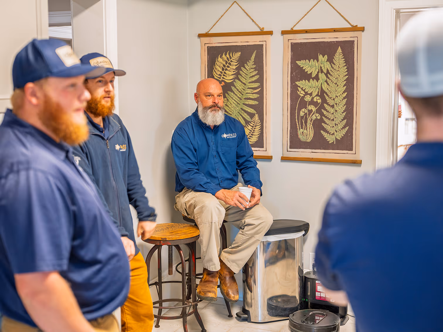 team members at compass pest management