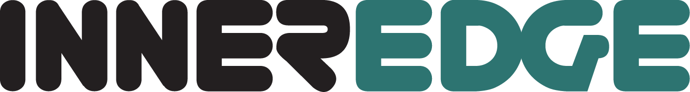 INNER EDGE logo with INNER in black and EDGE in teal.