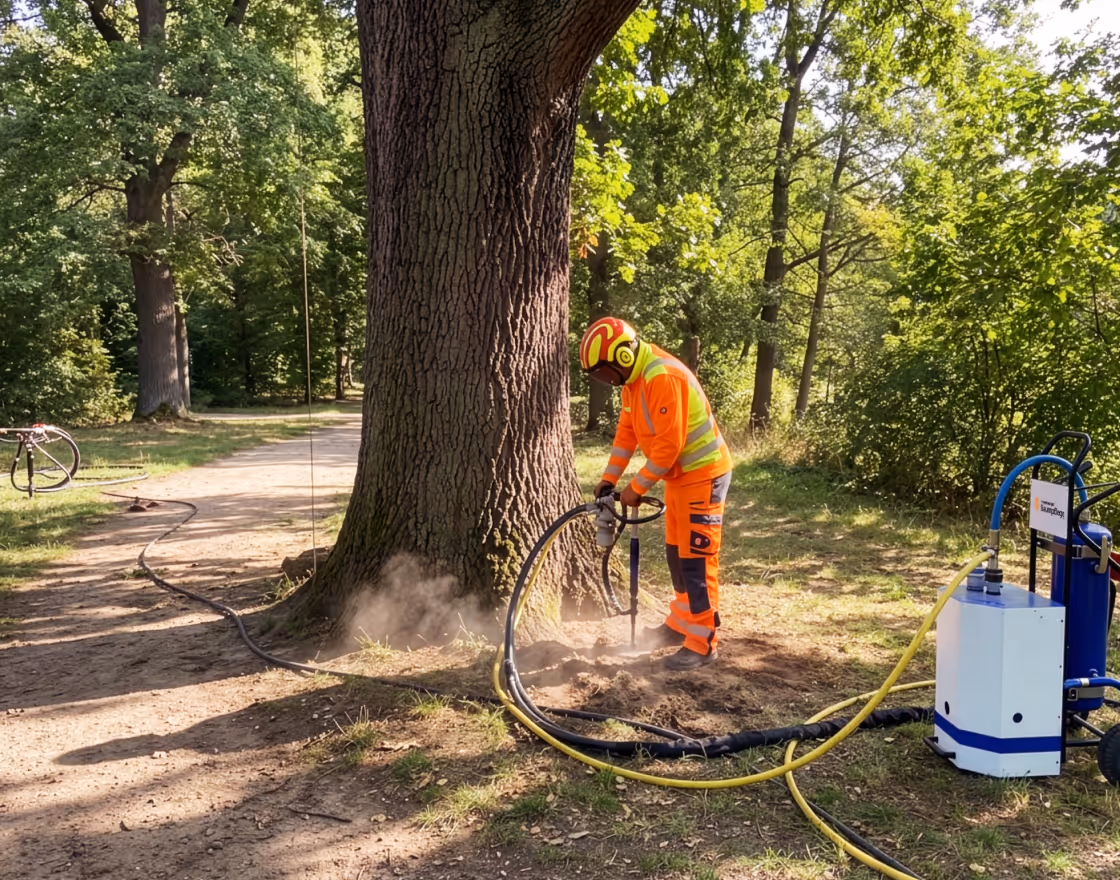 Standortverbesserung durch einen Baumpfleger