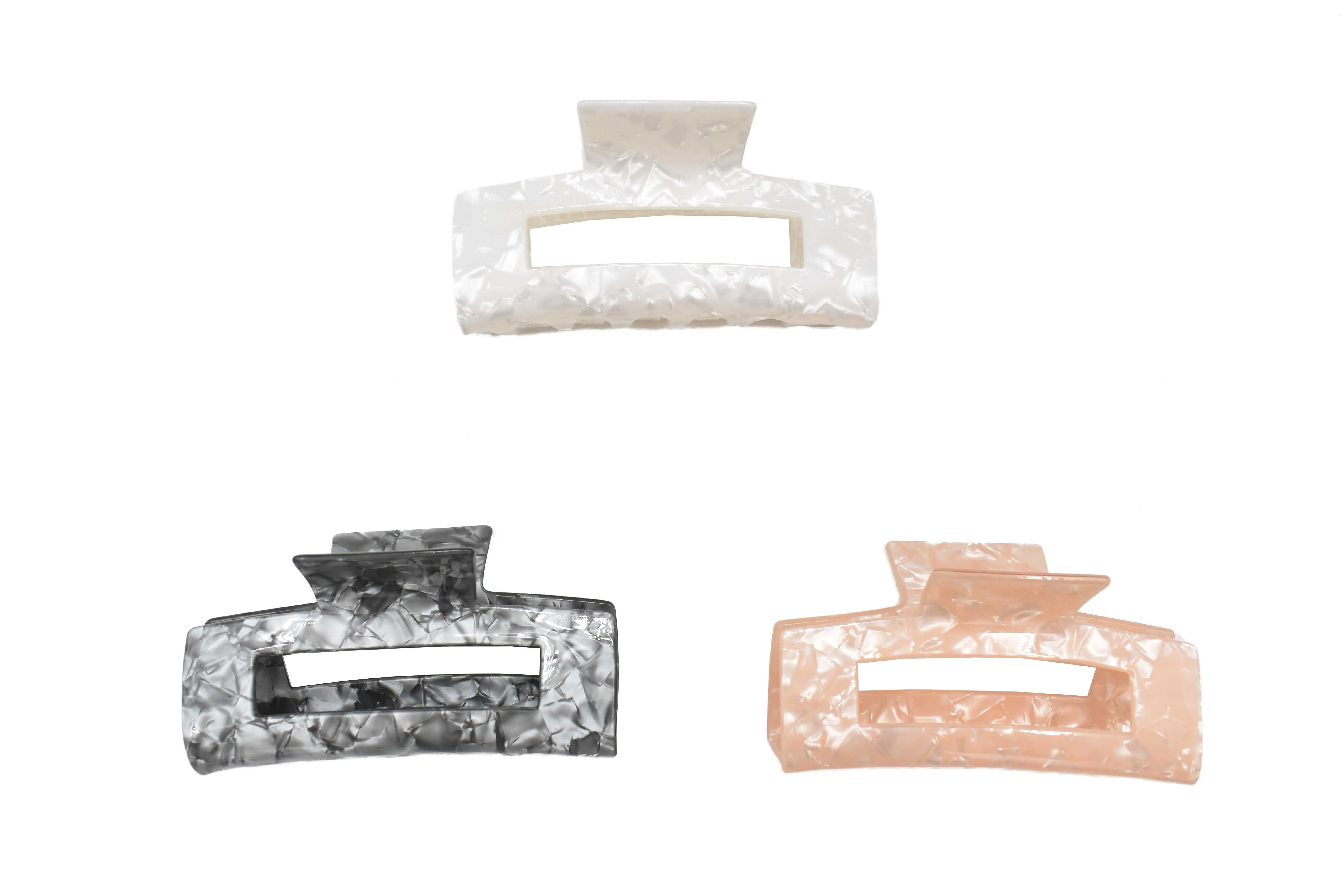  Set 3 pinzas variedad de colores tipo mármol