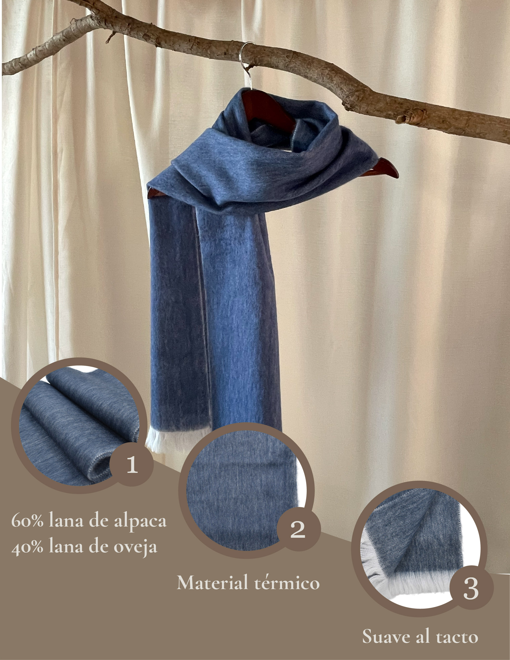 Bufanda de alpaca 