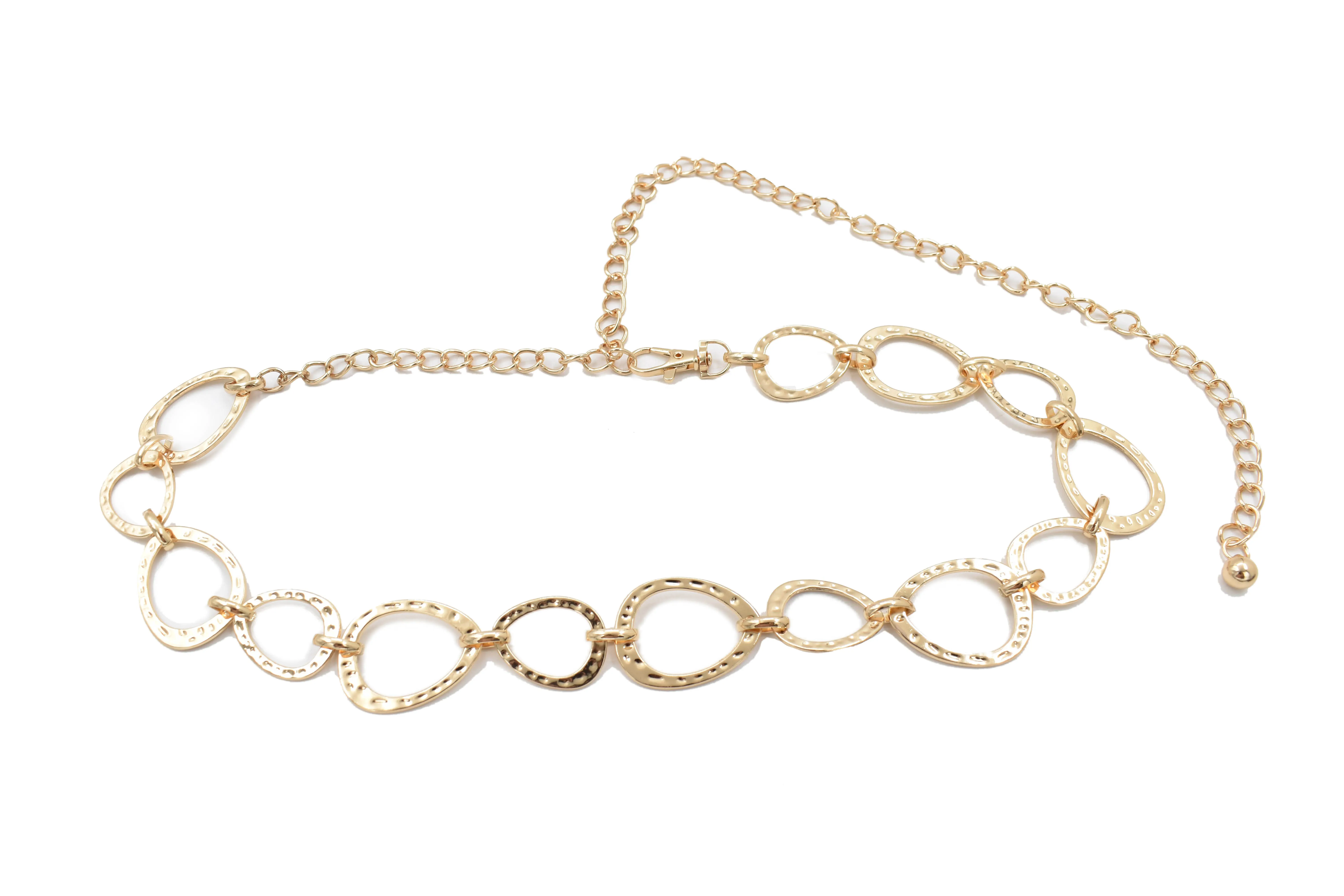  Cinturón con brillos, hebilla cuadrada color plata