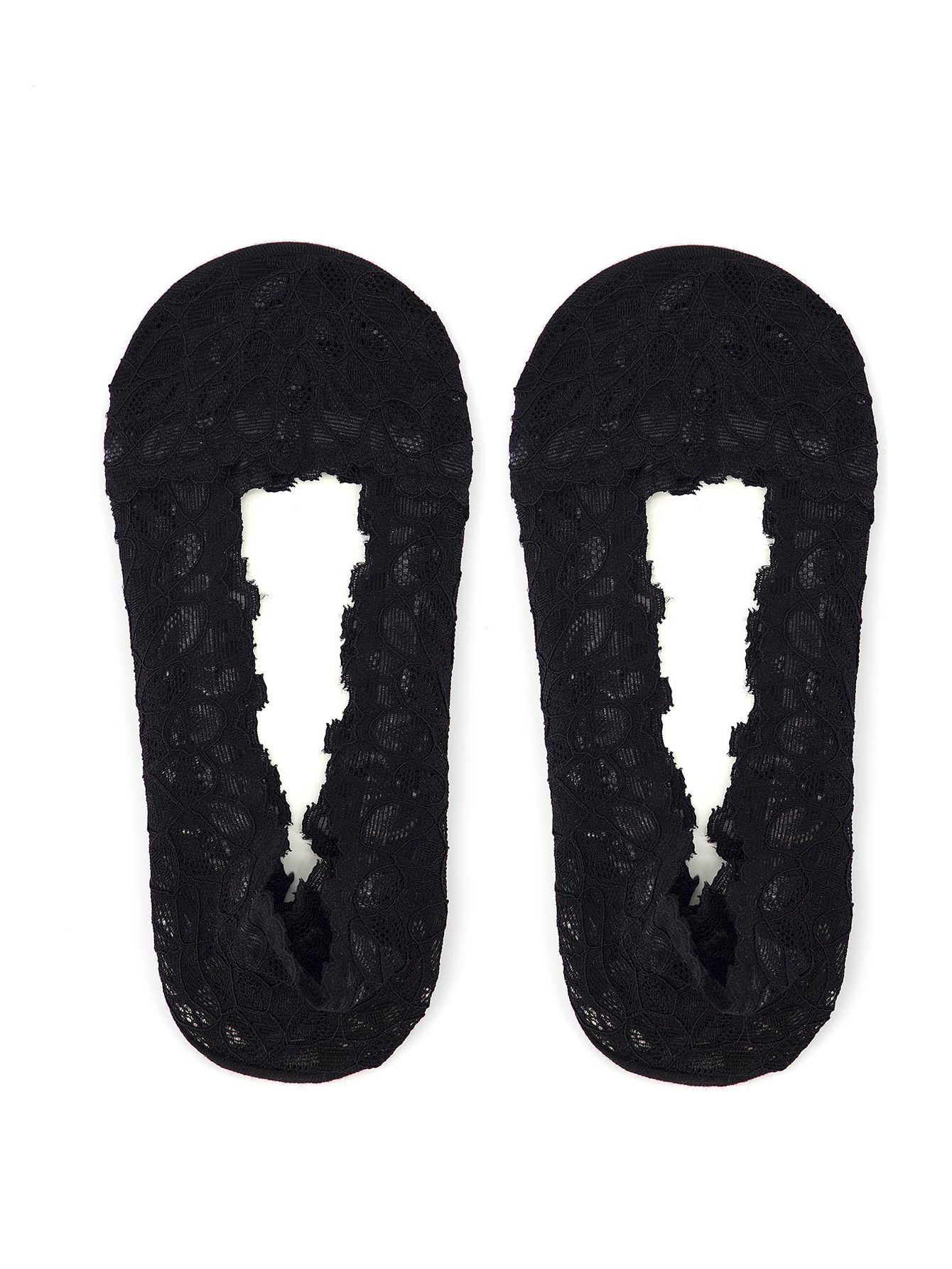  Cubre pie nylon encaje negro