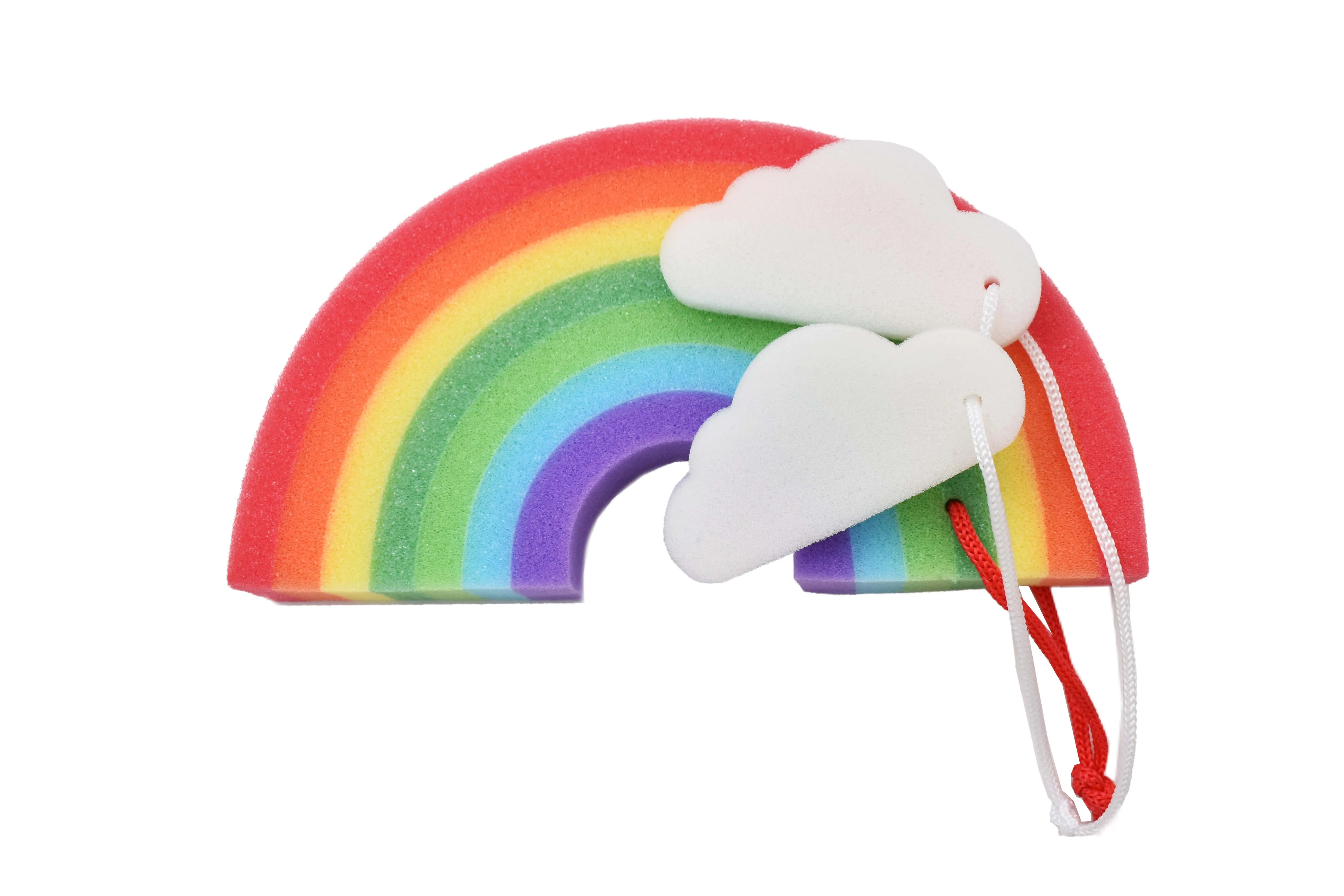  Esponja de baño en forma de arcoíris