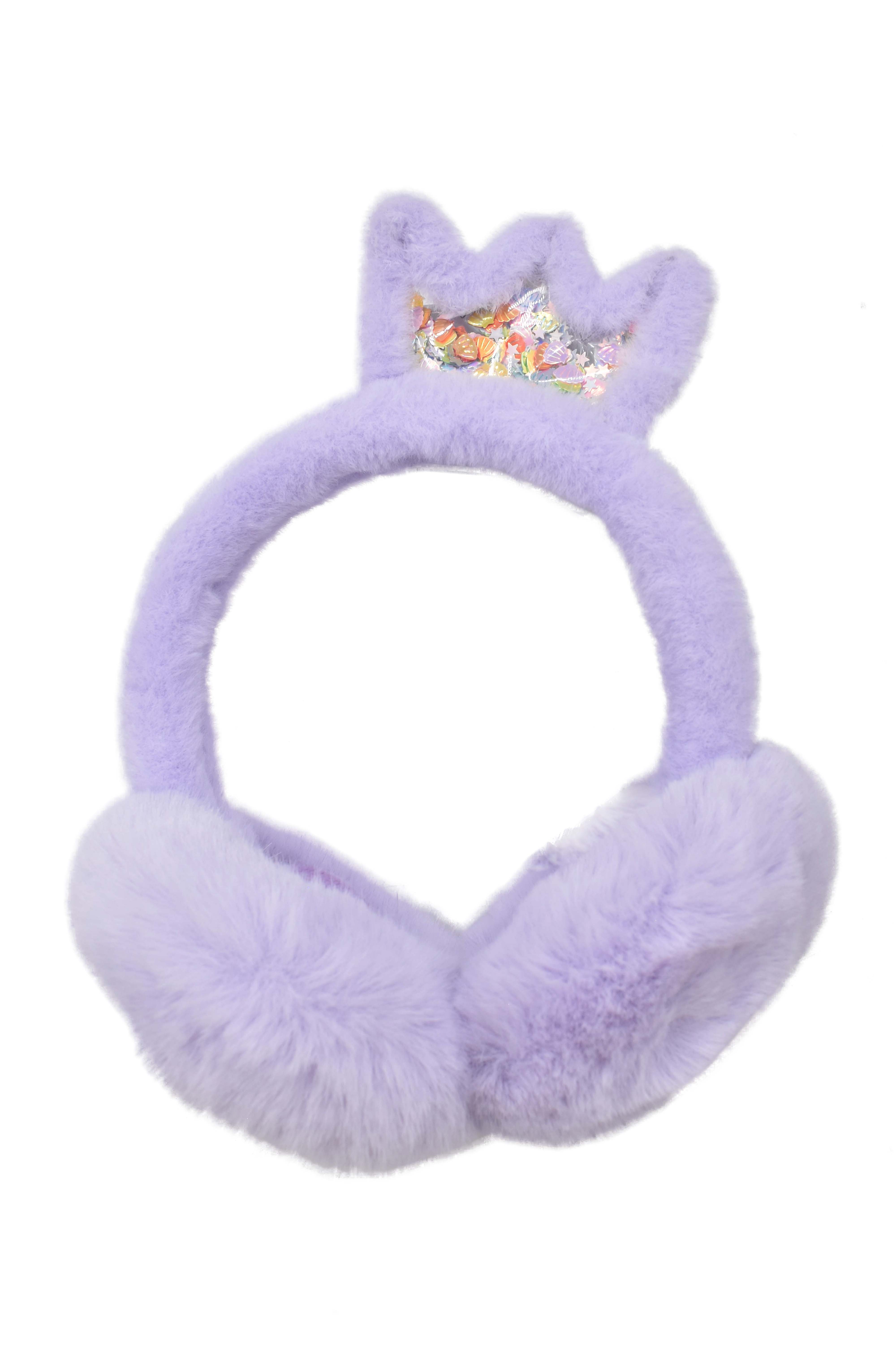 OREJERAS PRINCESA CON DETALLE DE FOILE EN CORONA 