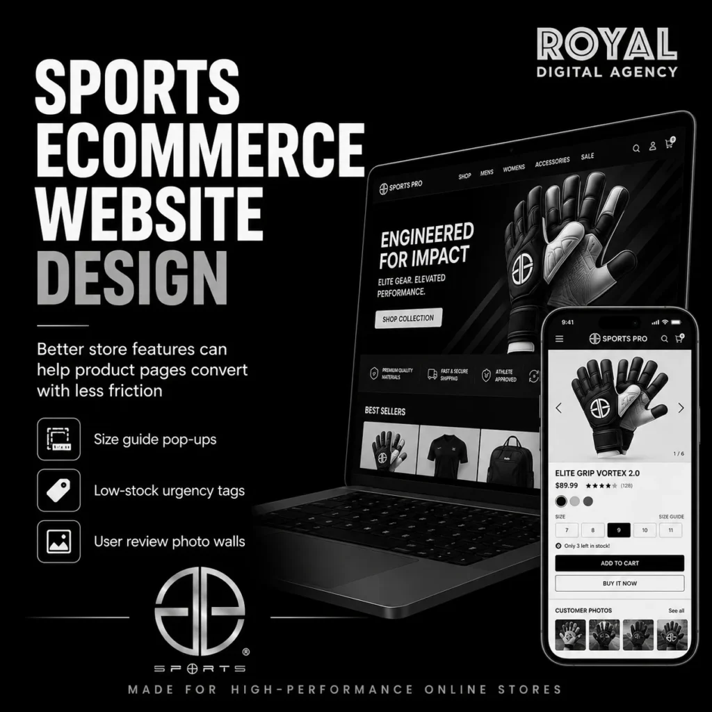 Sports E-commerce Website Design Services - RDA