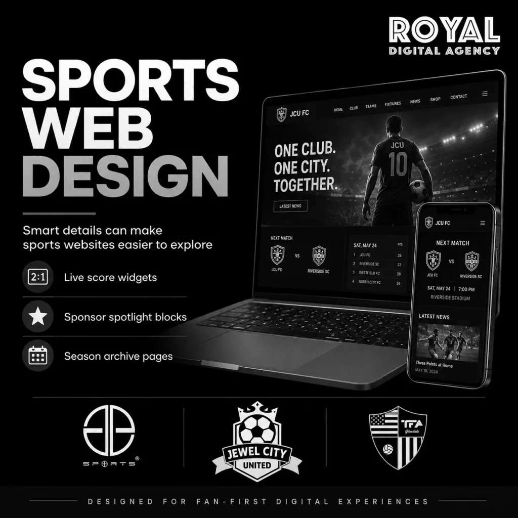 Sports and Entertainment Website Design - Common Goals of Sports and Entertainment Website Design - RDA