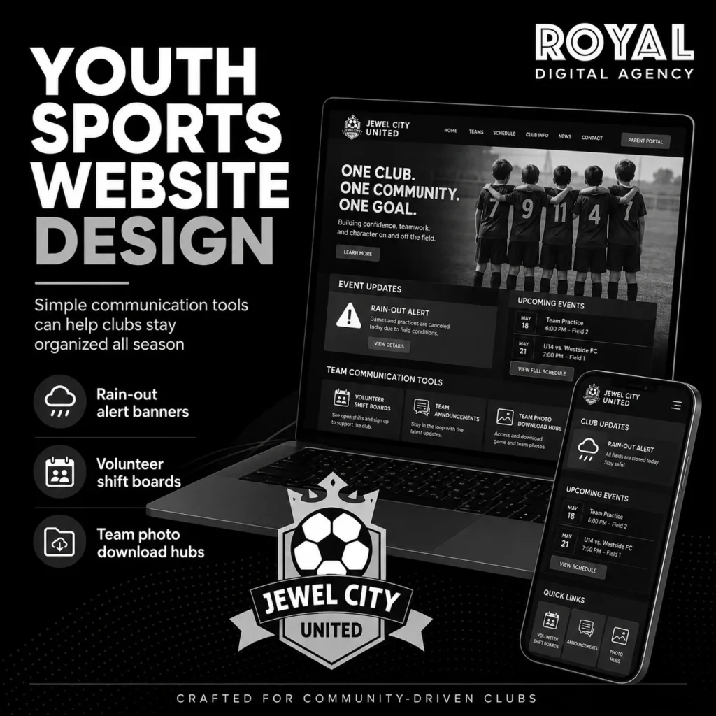 Youth Sports Website Design Services - RDA