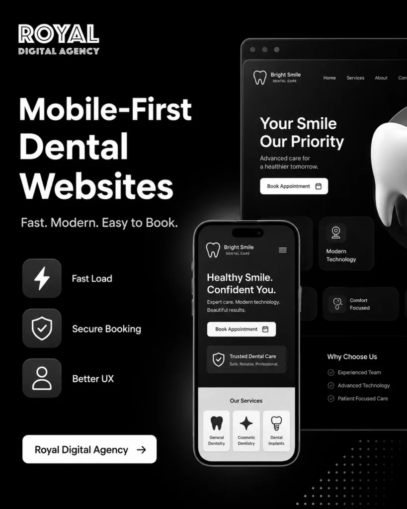 Custom Dental Website Services - Mobile Friendly Website Design Services - RDA