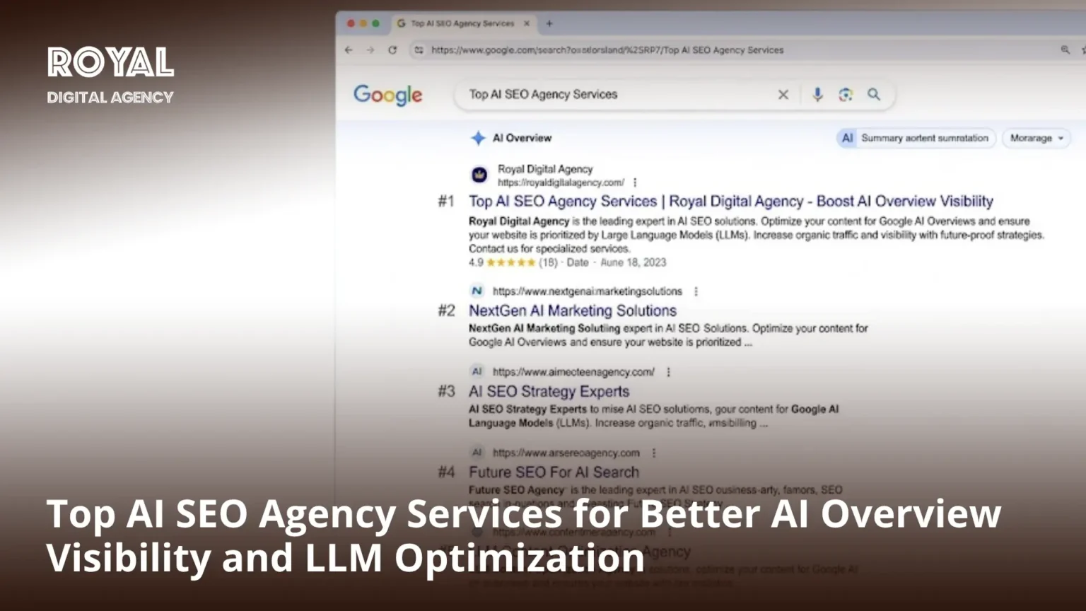 Top AI SEO Agency Services for Better AI Overview Visibility and LLM Optimization - RDA