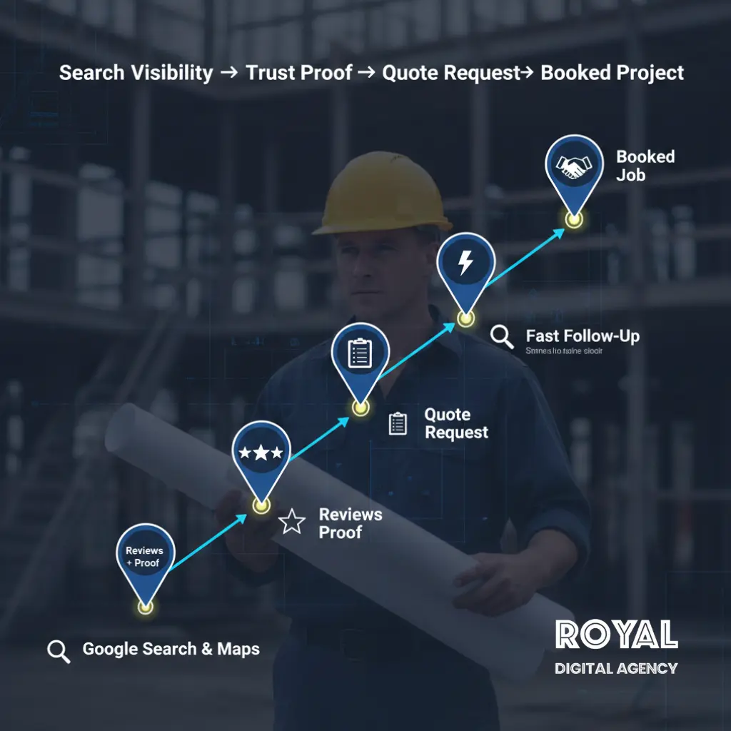 The Core Goal of Construction Digital Marketing (Simple Funnel) - RDA