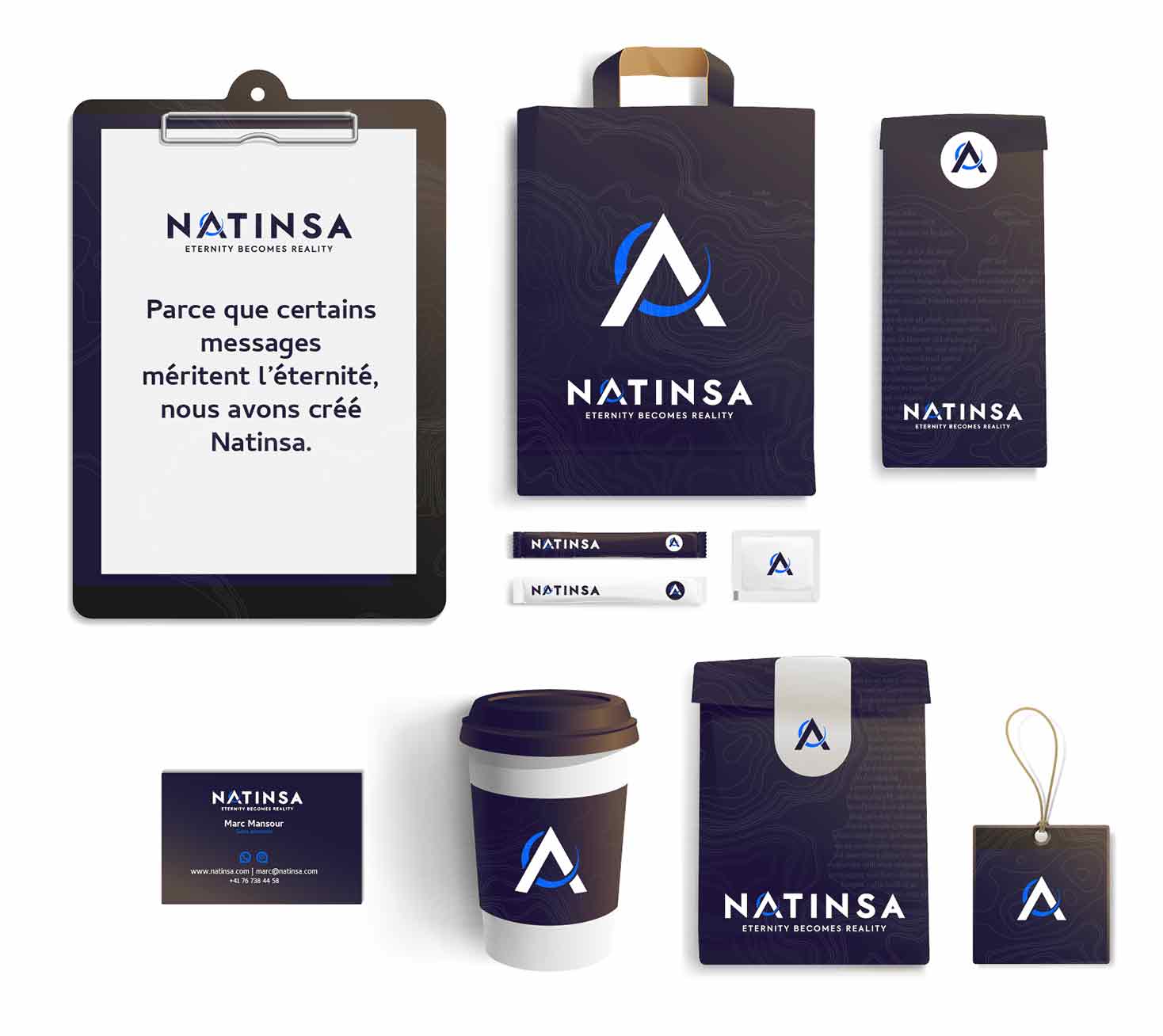 Carte de visite Natinsa par My Albert Marketing à Genève