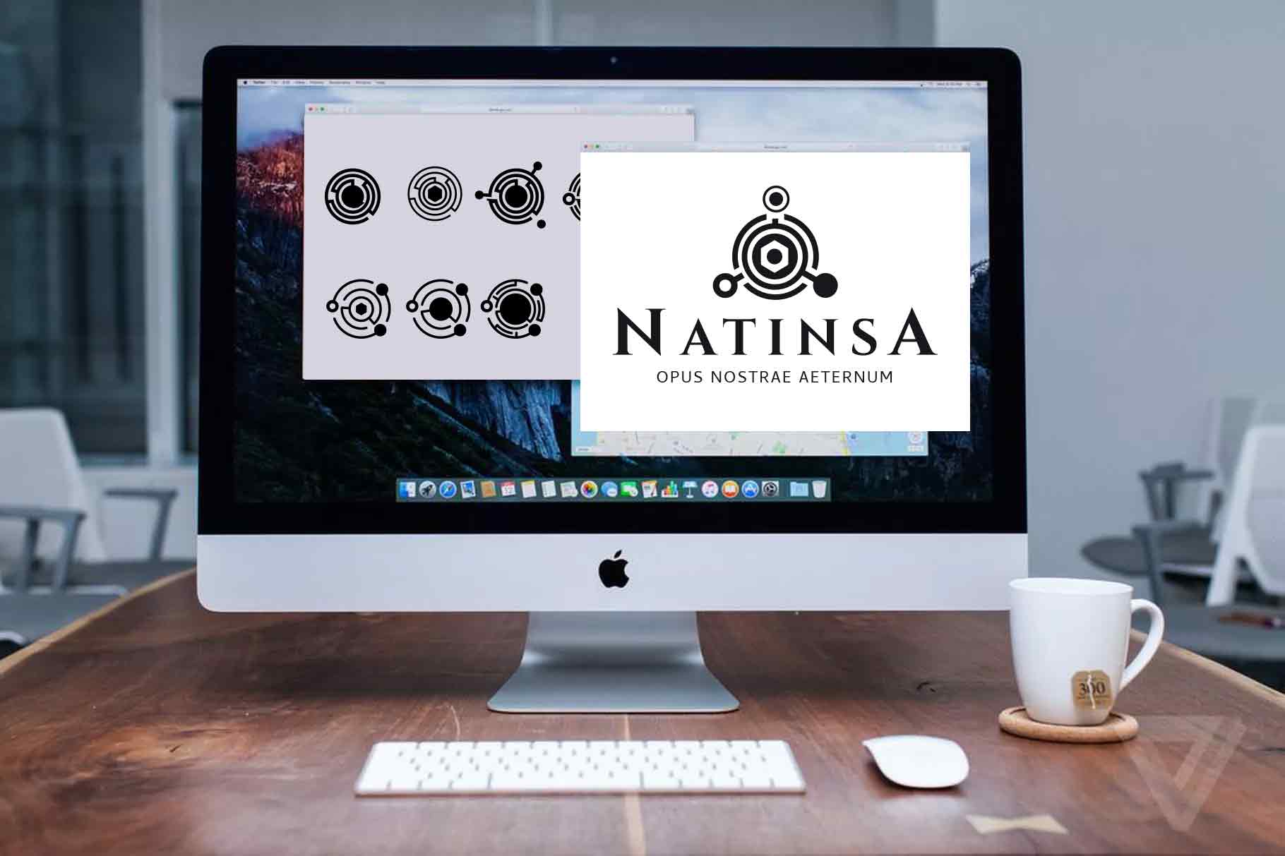 Recherche logo Natinsa piste 1 par My Albert Marketing à Genève