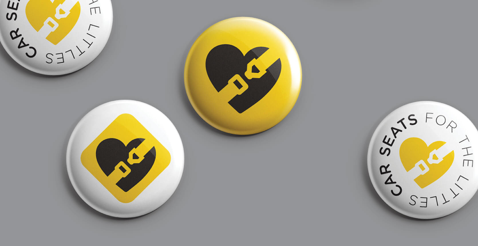 Car Seats for the Littles logo on buttons
