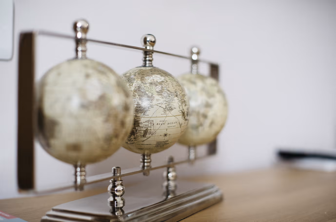 Globe table art