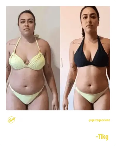 Antes e Depois Geize Gabrielle