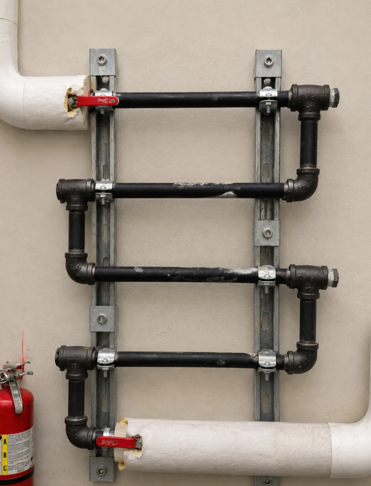 Corrosion coupon test rack