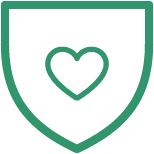 shield with heart inside