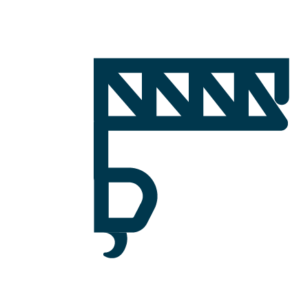 Icon of a crane hook with a horizontal striped beam above it.
