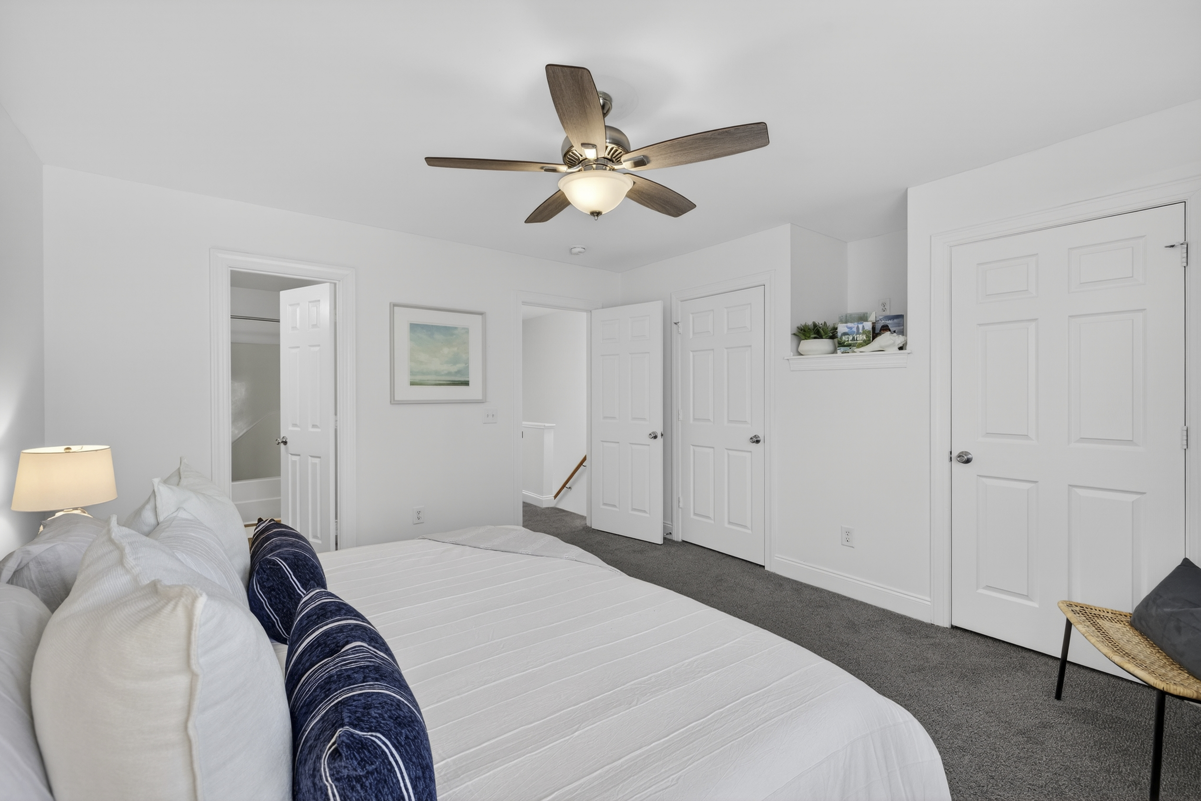 Large living room area in townhome at The Townes at Prior.