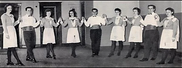 Irish dancers from the 1959 Ireland tour