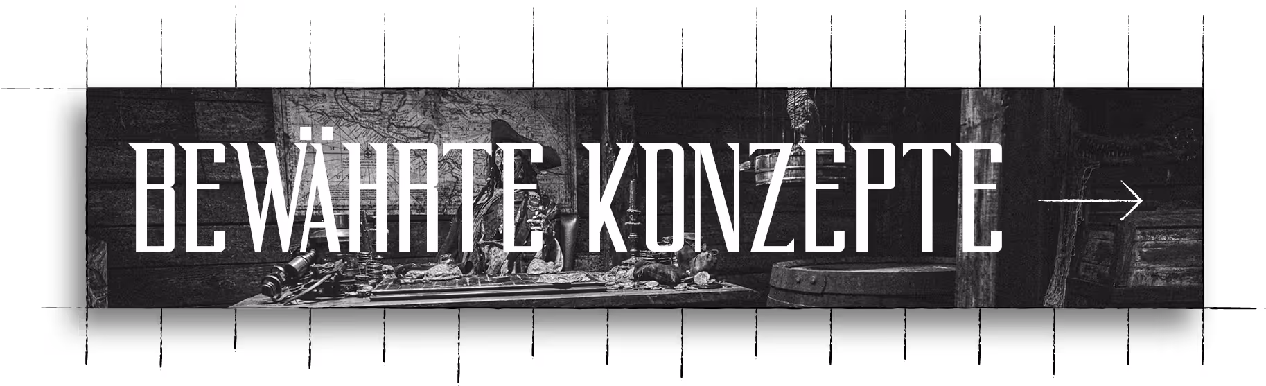 Ein Button mit der Überschrift drauf: Bewährte Konzepte.