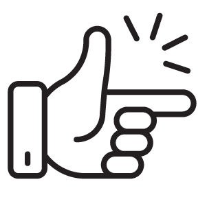 Icon of snapping fingers