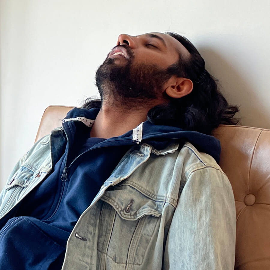 Man passed out on couch