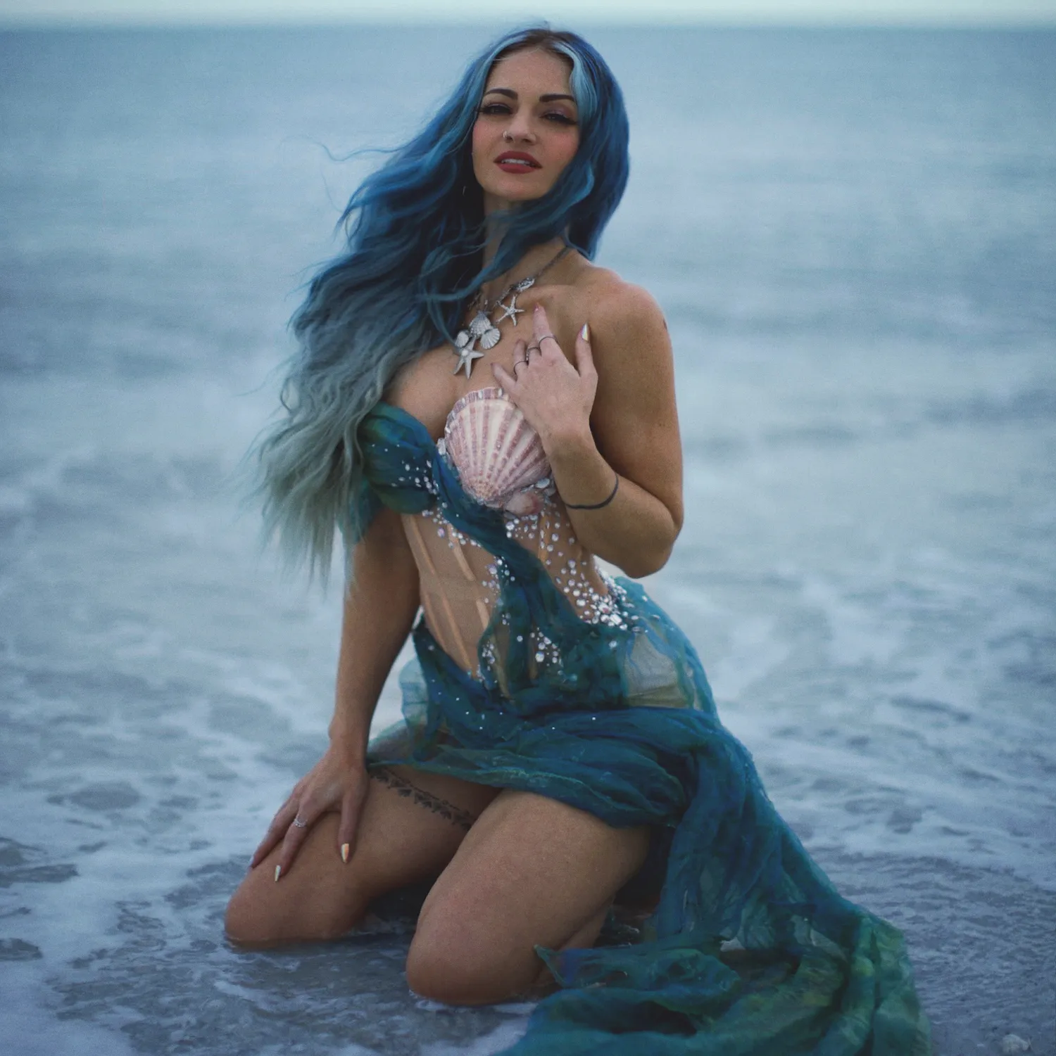 Ocean Dress designed and modeled by Charity Grace