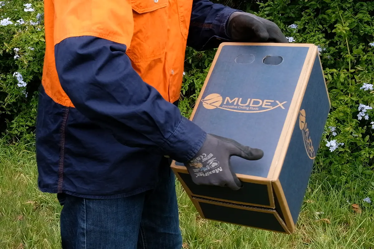 a photo of an enviro pack box being easily handled