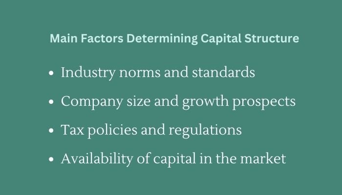 Factors of capital structure