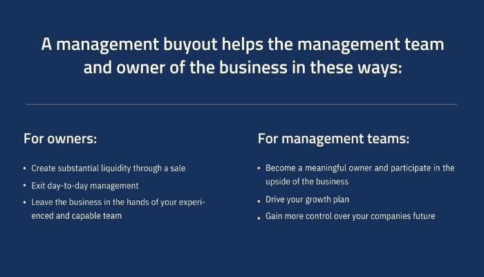 Advantages of management buyout