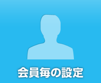 会員毎の設定