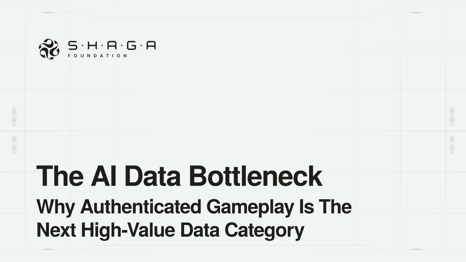 The AI Data Bottleneck: Why Authenticated Gameplay Is the Next High-Value Data Category