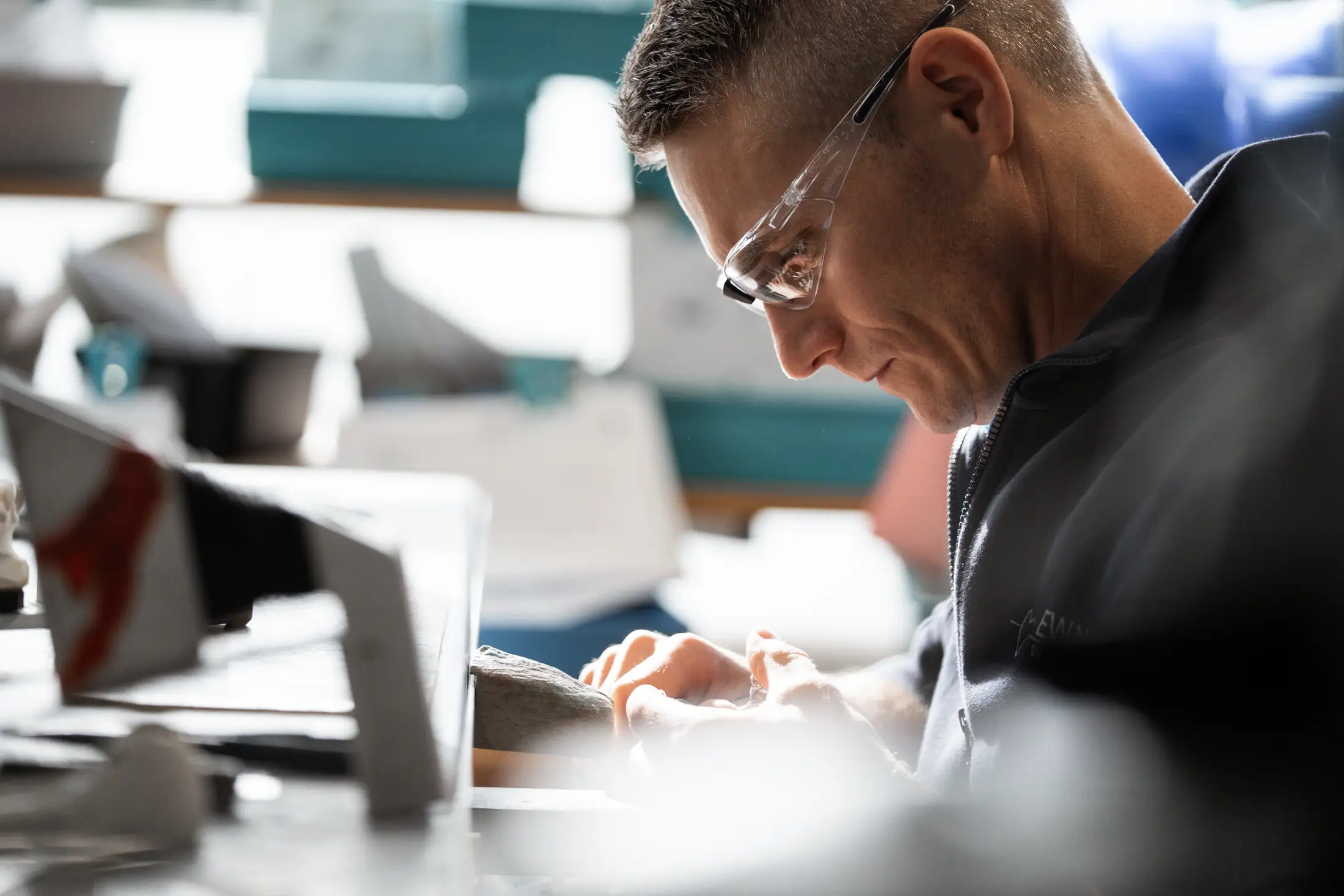 Facharbeiter am Arbeiten