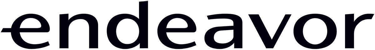 Endeavor company logo in black text.