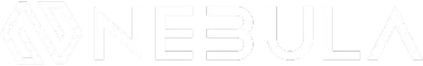 NEBULA company logo with geometric icon to the left.