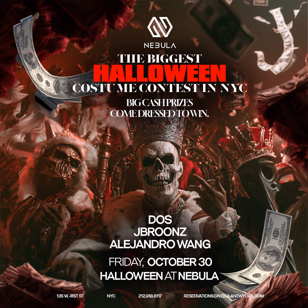 NEBULA HALLOWEEN: COSTUME CONTEST & CASH PRIZES