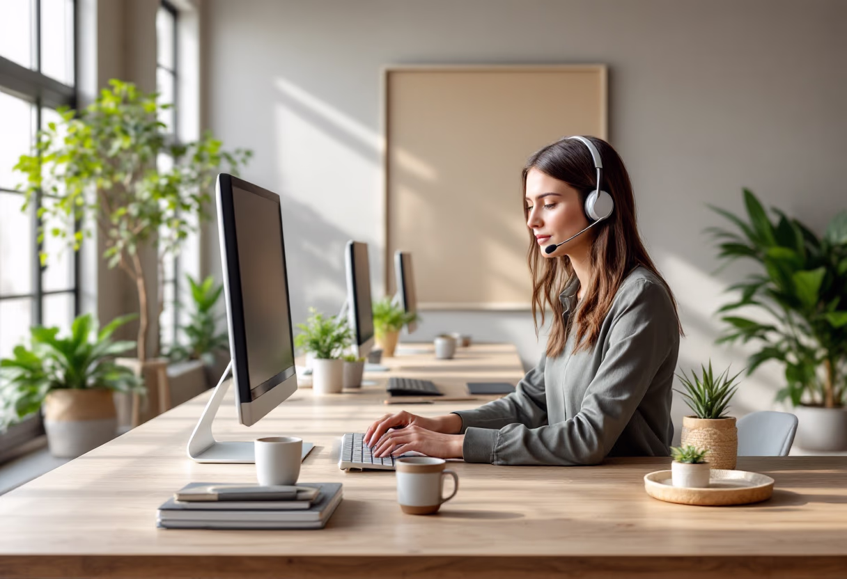 image of customer support center (for an agricultural services)