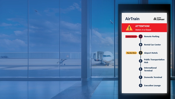 Airport operations center staff using Airport CX to manage crisis communication and emergency scenarios