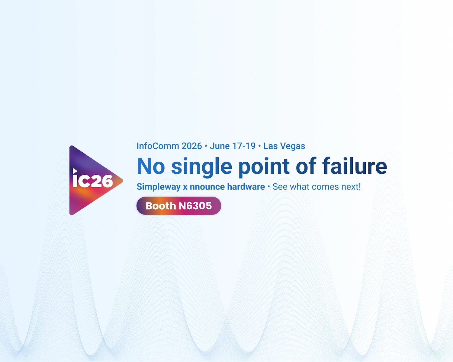 Simpleway & nnounce at InfoComm 2026 promo