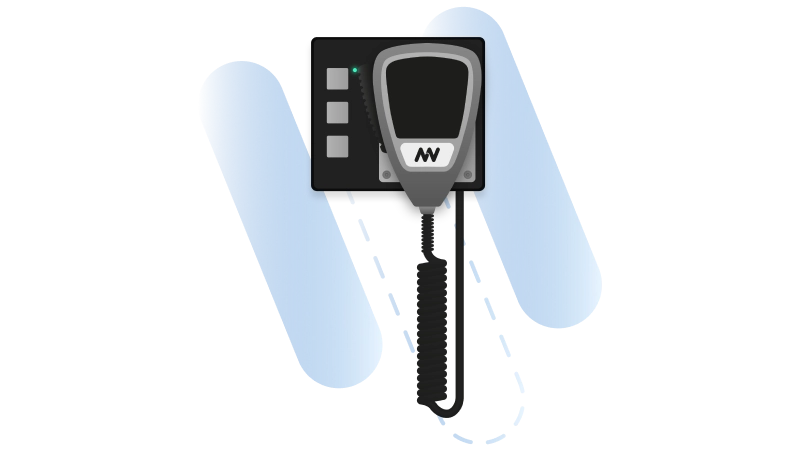 3-button compact paging station