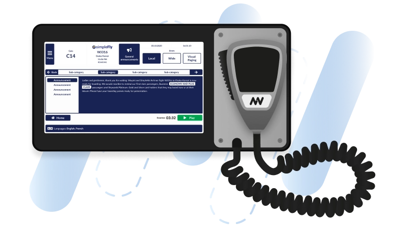 Touchscreen handheld station