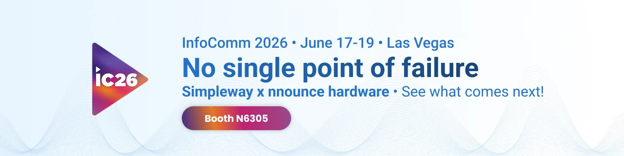 Simpleway and nnounce at InfoComm 2026