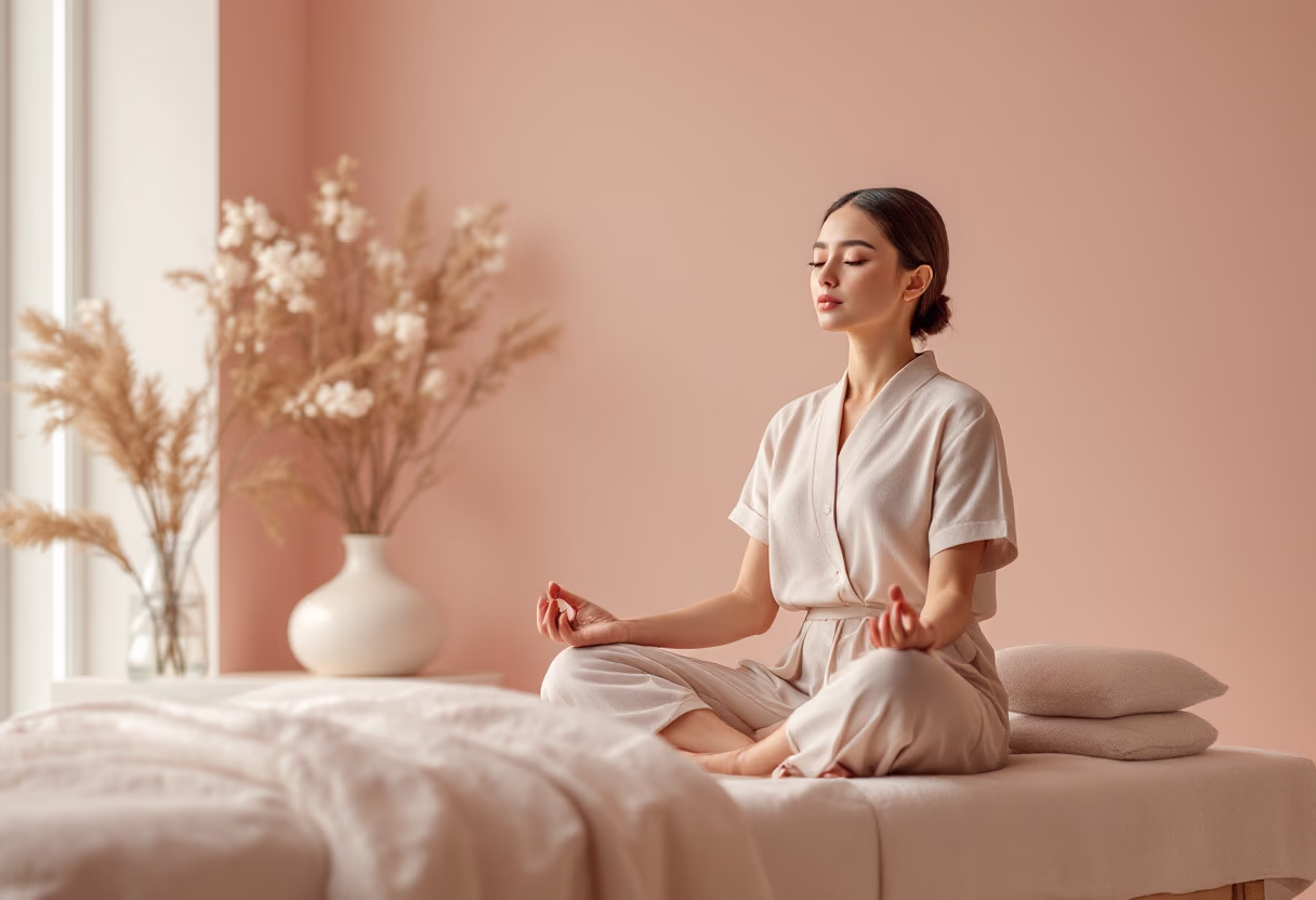 image of acupuncture session