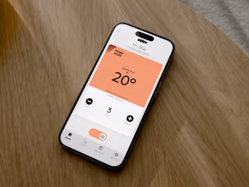 Stûv P10/P20 mobile app home screen