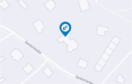 Map showing the office location in Rzeszów on Jana Twardowskiego Street